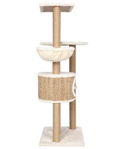 Albero Per Gatti Con Palo Tiragraffi 126 Cm In Giunco
