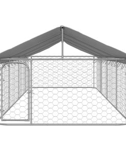 Gabbia Per Cani Da Esterno Con Tetto 600x200x150 cm