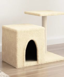 Albero Per Gatti Con Tiragraffi In Sisal Crema 50,5 cm