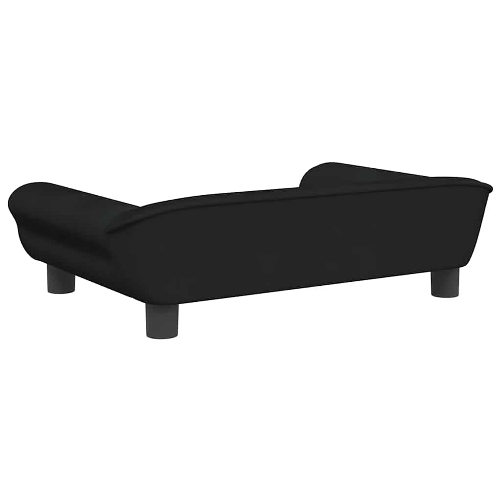 Lettino Per Cani Nero 70x48x22 Cm In Velluto