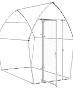 Gabbia Per Polli Argento 200x105x182 Cm In Acciaio Zincato