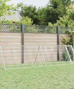 Gabbia Per Polli Argento 400x105x91 Cm In Acciaio Zincato