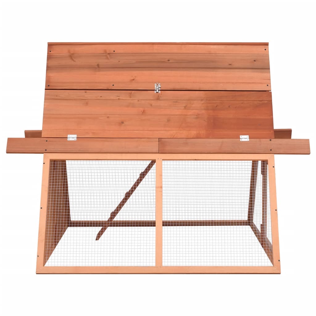 Conigliera 152x127x109,5 Cm In Legno Massello Di Abete