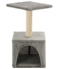 Albero Per Gatti Con Tiragraffi In Sisal 55 Cm Grigio