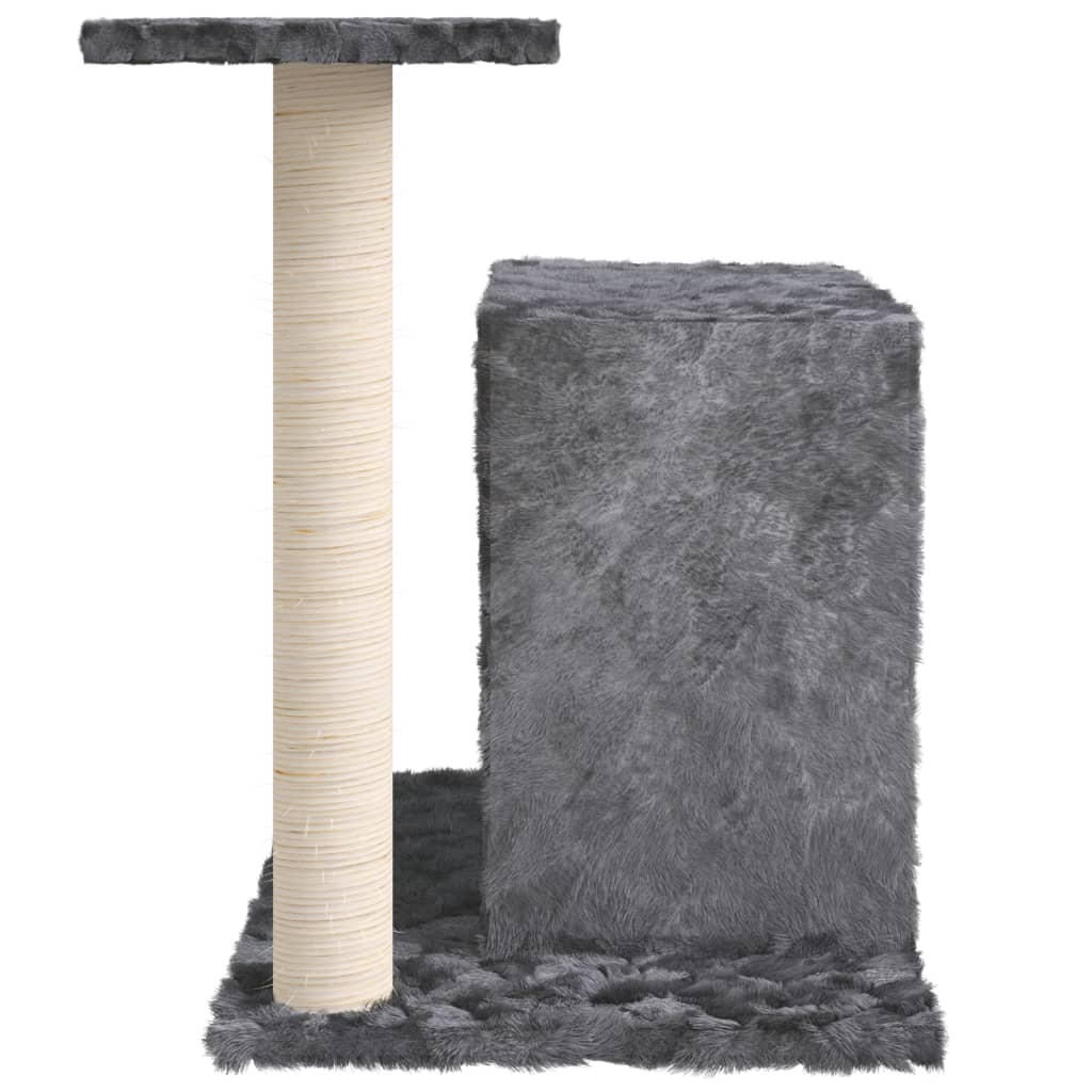 Albero Per Gatti Con Tiragraffi In Sisal Grigio Scuro 51 cm - Image 6
