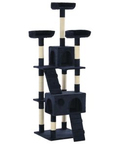 Albero Per Gatti Con Tiragraffi In Sisal 170 Cm Blu