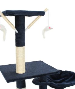 Albero Per Gatti Con Tiragraffi In Sisal 230-250 Cm Blu