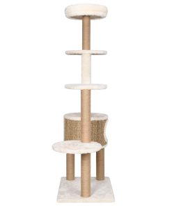 Albero Per Gatti Con Cuscino Lusso E Tiragraffi 148cm In Giunco