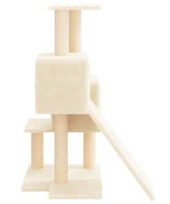 Albero Per Gatti Con Tiragraffi In Sisal Crema 82 cm