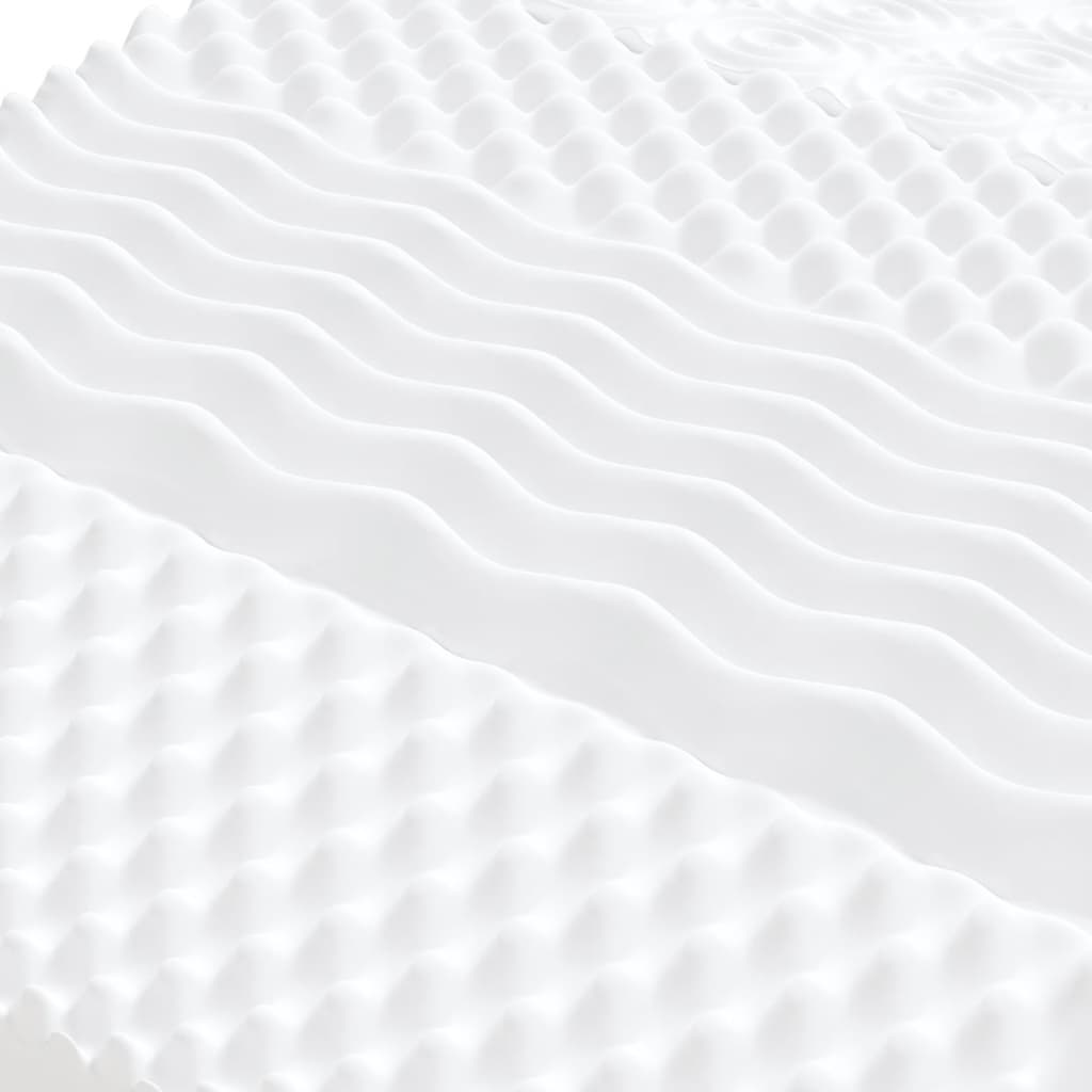 Materasso In Schiuma Bianco 100x200 Cm 7 Zone Durezza 20 Ild