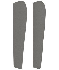 Testiera Ad Orecchio Grigio Scuro 93x23x118/128 Cm In Tessuto