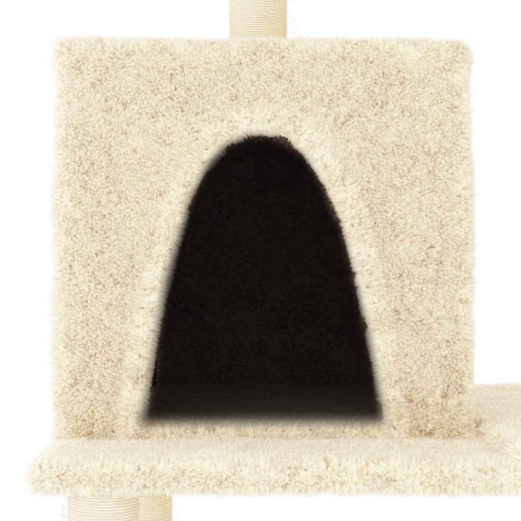 Albero Per Gatti Con Tiragraffi In Sisal Crema 167 cm - Image 6