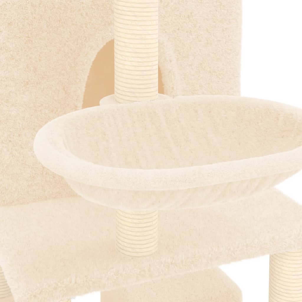 Albero Per Gatti Con Tiragraffi In Sisal Crema 180 cm - Image 6