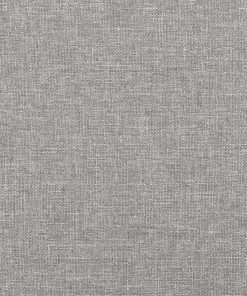 Testiera Ad Orecchio Grigio Chiaro 183x23x118/128 Cm In Tessuto