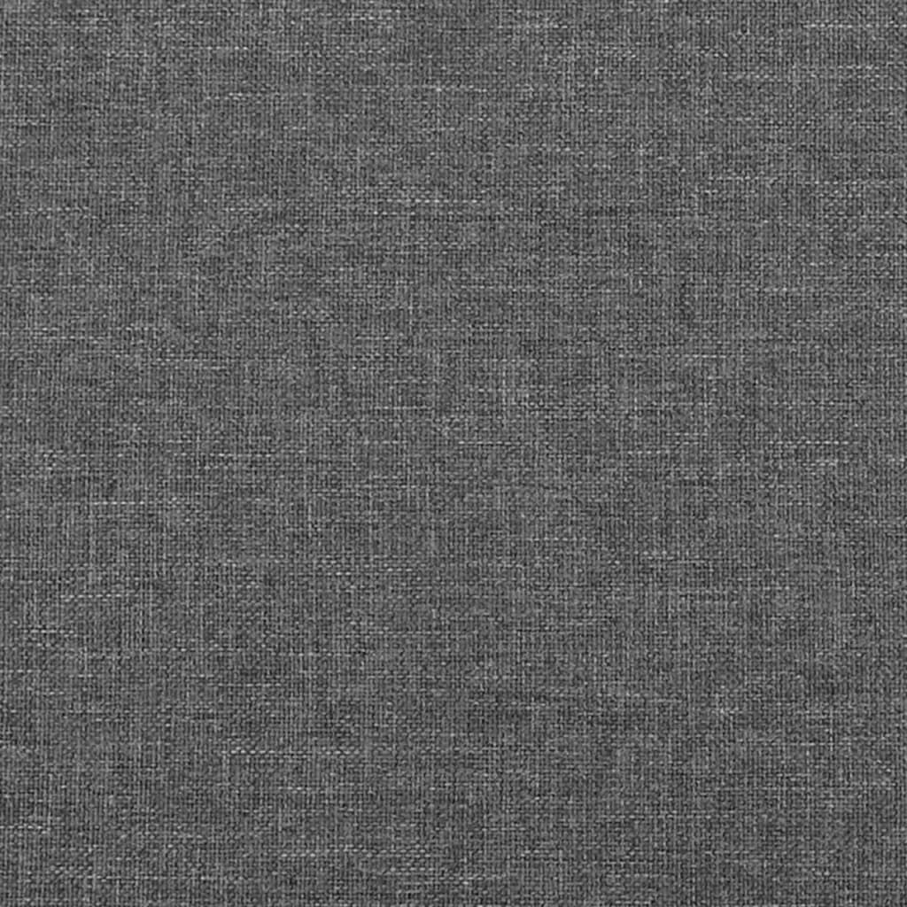 Testiera Ad Orecchio Grigio Scuro 93x16x118/128 Cm In Tessuto
