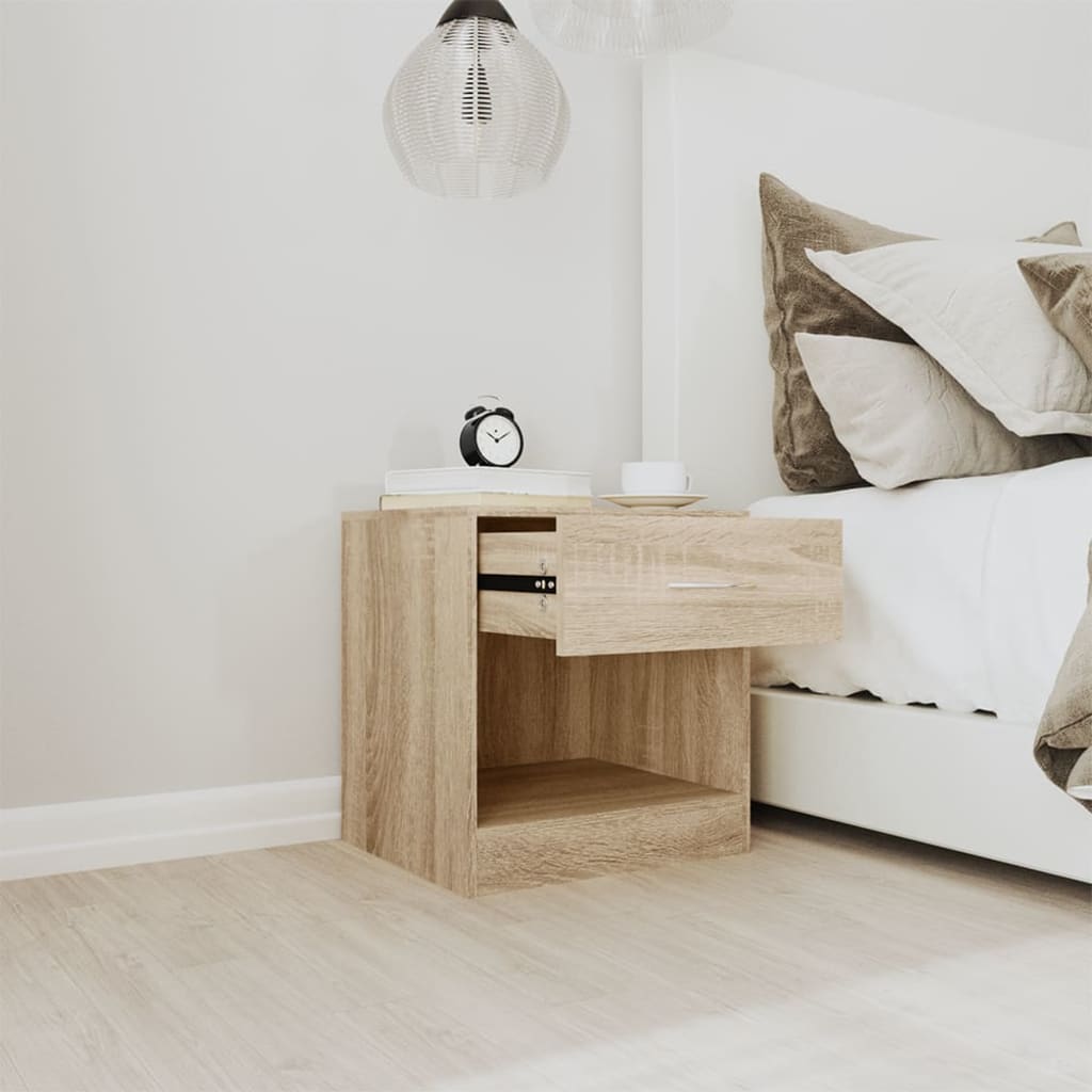 Comodini 2 Pz Con Cassetto Colore Rovere - Image 6