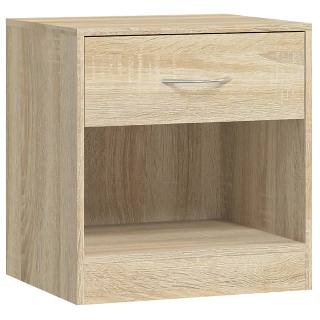 Comodini 2 Pz Con Cassetto Colore Rovere - Image 4