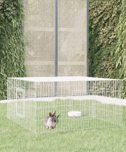 Conigliera 110x110x55 Cm Ferro Zincato