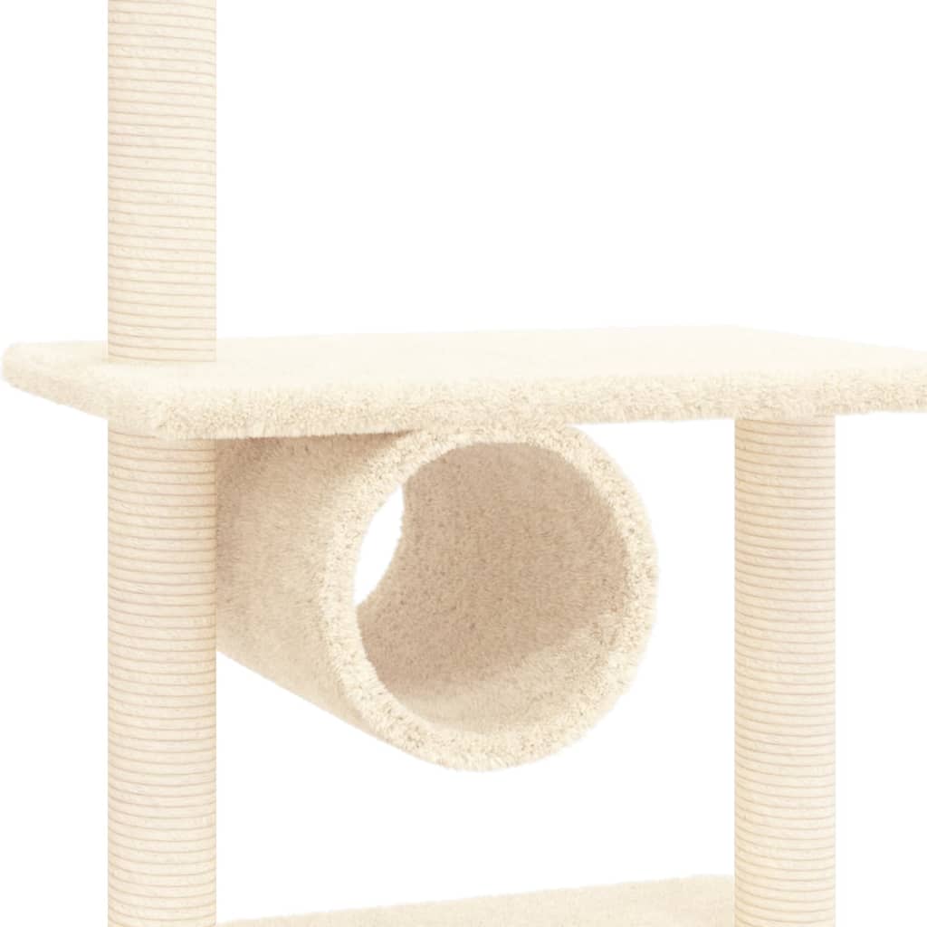 Albero Per Gatti Con Tiragraffi In Sisal Crema 279 cm - Image 6