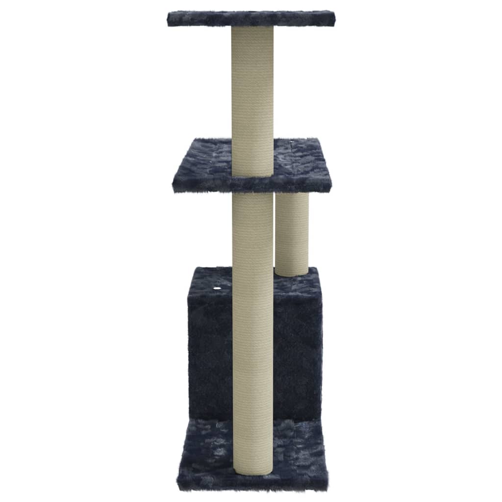 Albero Per Gatti Con Tiragraffi In Sisal Grigio Scuro 70 cm - Image 5