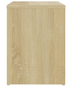 Comodini 2 Pz Rovere Sonoma 40x30x40 Cm In Legno Multistrato