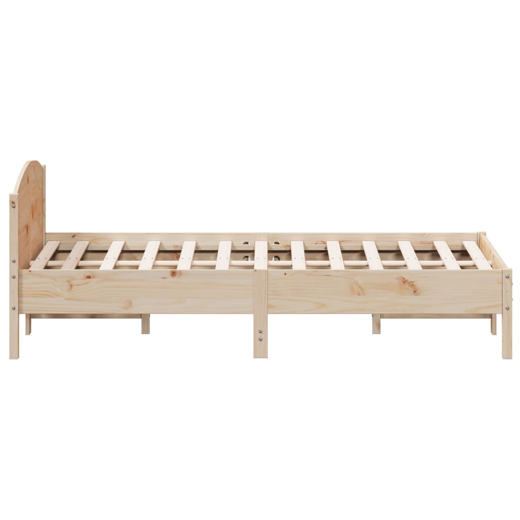 Letto Senza Materasso 140x200 Cm In Legno Massello Di Pino