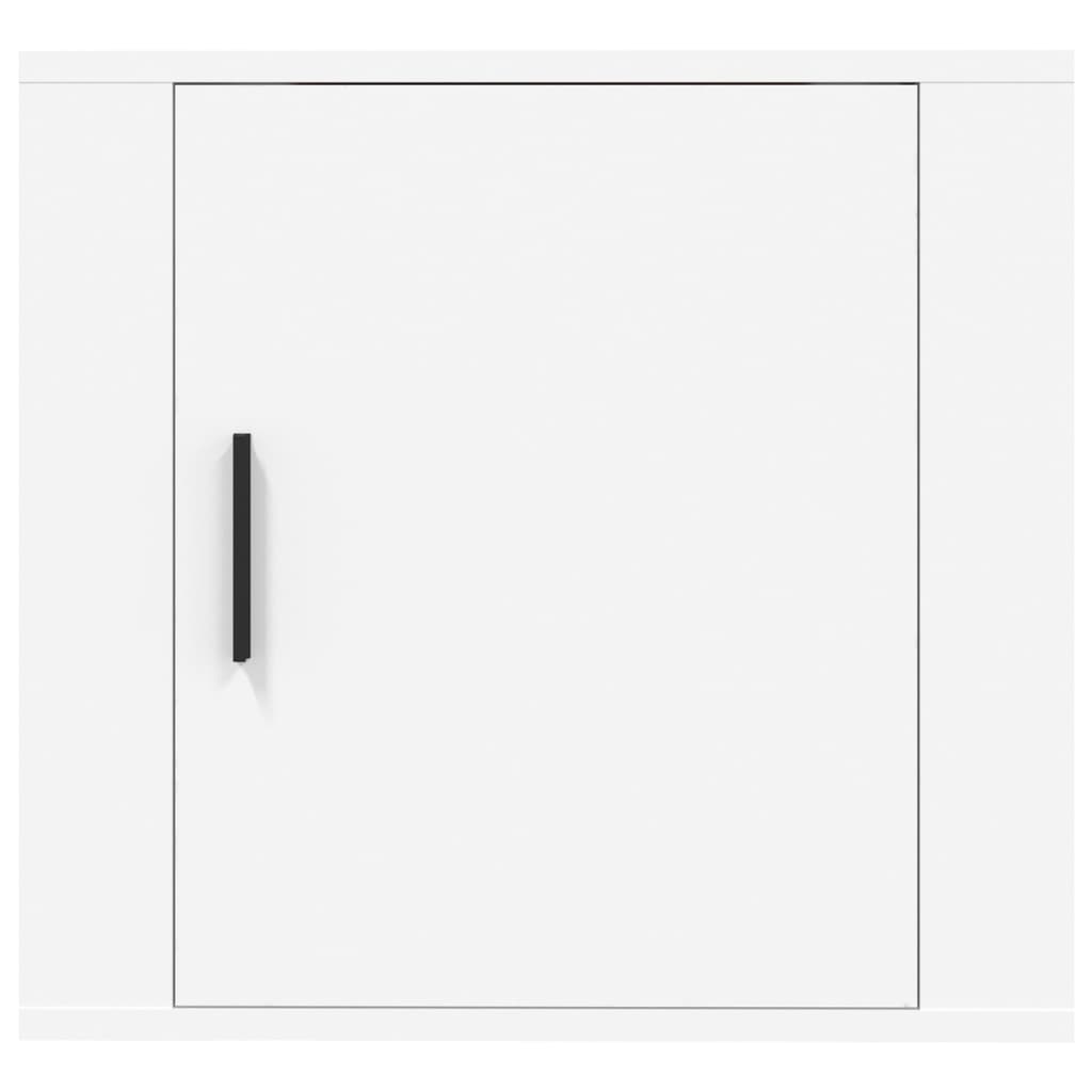 Comodini A Muro 2 Pz Bianchi 50x36x47 cm - Image 6