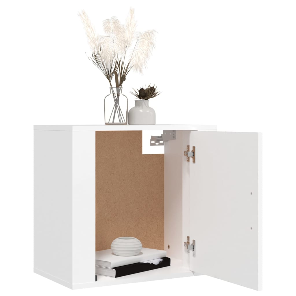 Comodini A Muro 2 Pz Bianchi 50x36x47 cm - Image 3