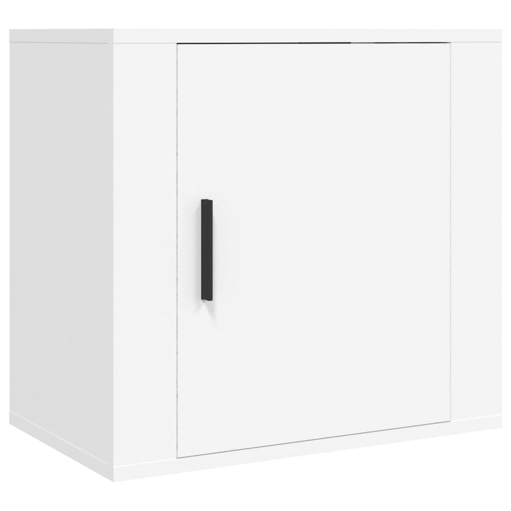 Comodini A Muro 2 Pz Bianchi 50x36x47 cm - Image 4