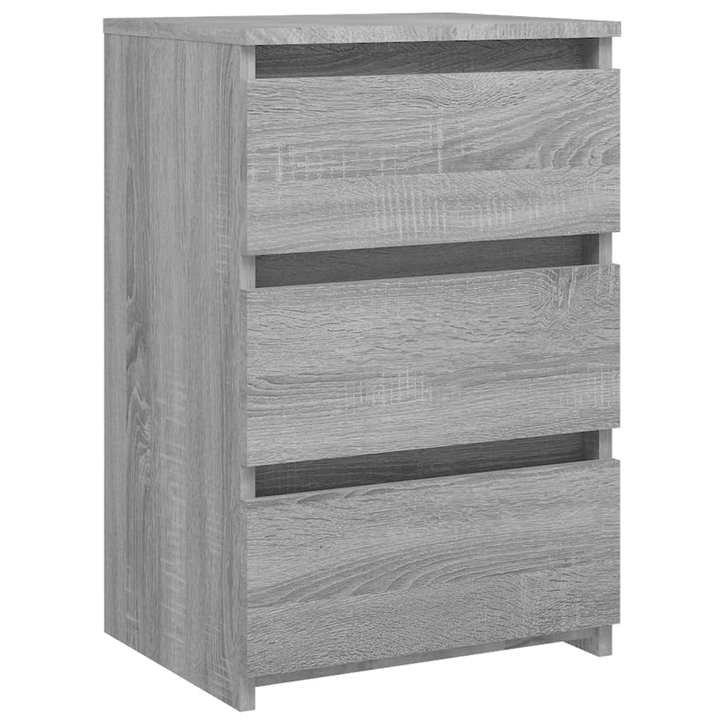 Comodini Grigio Sonoma 2 Pz 40x35x62,5 Cm In Legno Multistrato - Image 6