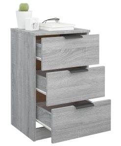 Comodini 2 Pz Grigio Sonoma 40x36x65 cm