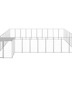 Gabbia Per Cani Argento 25,41 M² In Acciaio