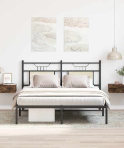 Comodini Pensili Rovere Fumo 2pz 40x30x15 Cm Legno Multistrato