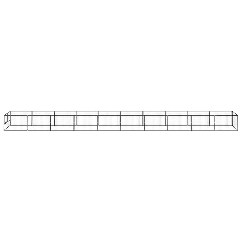 Gabbia Per Cani Nera 10 M² In Acciaio - Image 5