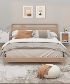 Comodini A Muro 2 Pz Bianco Lucido 50x30x47 cm