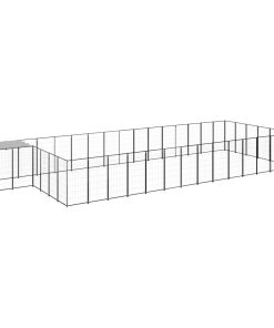Gabbia Per Cani Nera 26,62 M² In Acciaio