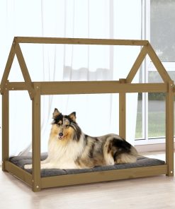 Cuccia Per Cani Ambra 101x70x90 Cm In Legno Massello Di Pino