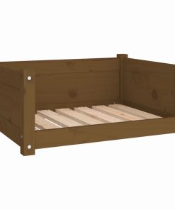 Cuccia Per Cani Ambra 65,5x50,5x28cm In Legno Massello Di Pino