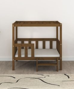 Cuccia Per Cani Ambra 95,5x73,5x90 Cm In Legno Massello Di Pino