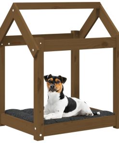 Cuccia Per Cani Ambra 61x50x70 Cm In Legno Massello Di Pino