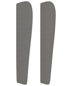 Testiera Ad Orecchio Grigio Scuro 93x23x118/128 Cm In Tessuto