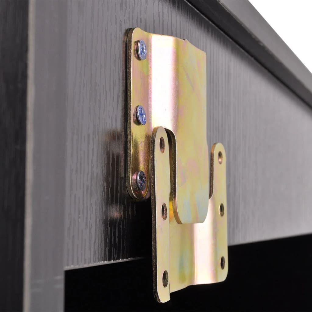 Set Mobili Da Bagno Con Lavabo 3 Pz Nero - Image 4