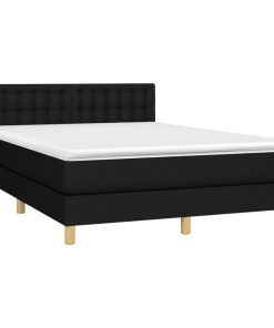 Giroletto A Molle Con Materasso Nero 140x200 Cm In Tessuto