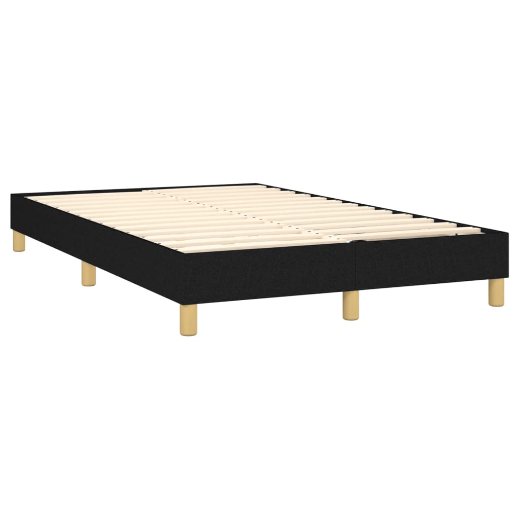 Giroletto A Molle Con Materasso Nero 120x200 Cm In Tessuto