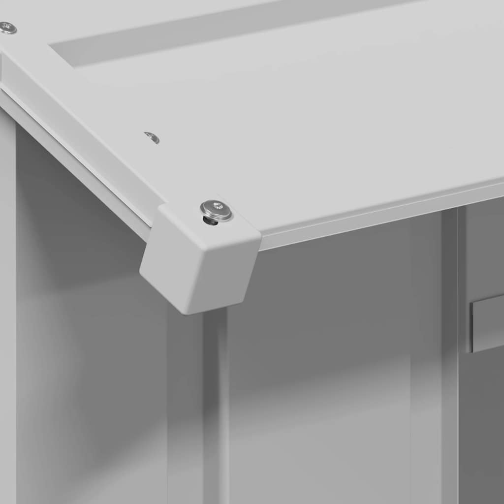 Casetta Per Cani Con Tetto 85x107x81 Cm Acciaio Zincato