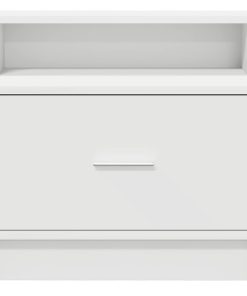 Comodini Con Cassetto 2 Pz Bianco 51x31x47 cm