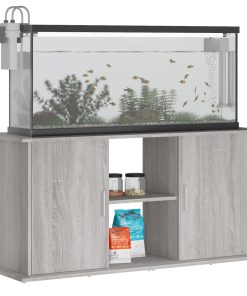Supporto Acquario 121x41x58 Cm Legno Multistrato Grigio Sonoma