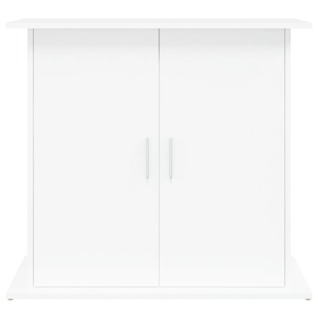 Supporto Per Acquario Bianco 81x36x73 Cm In Legno Multistrato