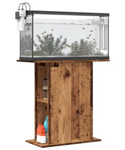 Supporto Per Acquario Legno Antico 36x75x72,5cm In Truciolato
