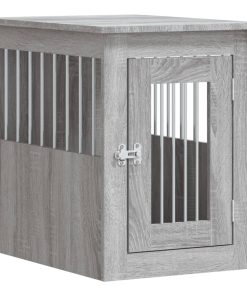 Gabbia Cani Da Arredamento Grigio Sonoma 45x62x59cm Multistrato